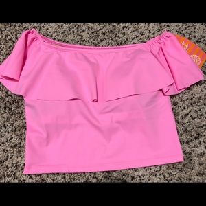 Kortni Jean Poppin Pink Ruffle Around